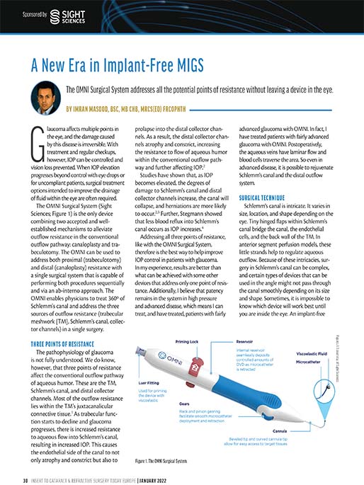 A New Era in Implant-Free MIGS